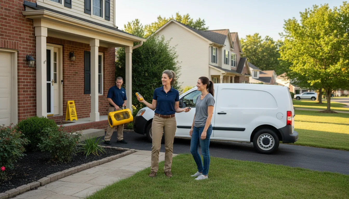 Residential water damage restoration in Kendrick, ID